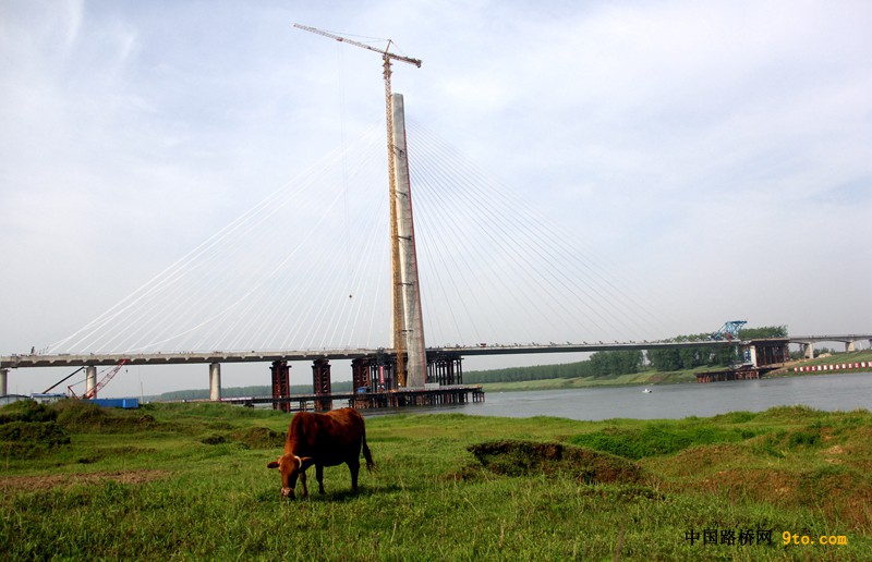 点击打开原图 1岳口汉江特大桥顺利合龙